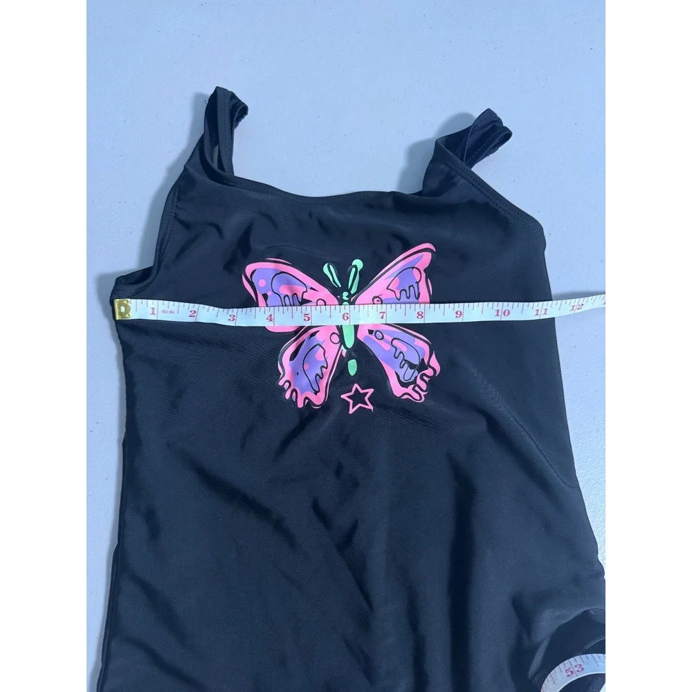 Primark Girls 8/9 Swimsuit Butterfly Summer Vacation One Piece Pool Beach Resort